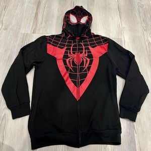 Marvel SPIDERMAN Zip Hoodie Sweatshirt -Youth size XL- GUC